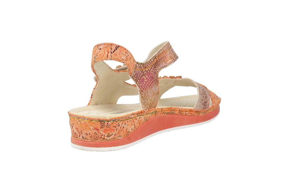 Laura Vita Sandalen in Übergrößen Mehrfarbig BRCUELO 81 Orange große Damenschuhe Große Rabatte