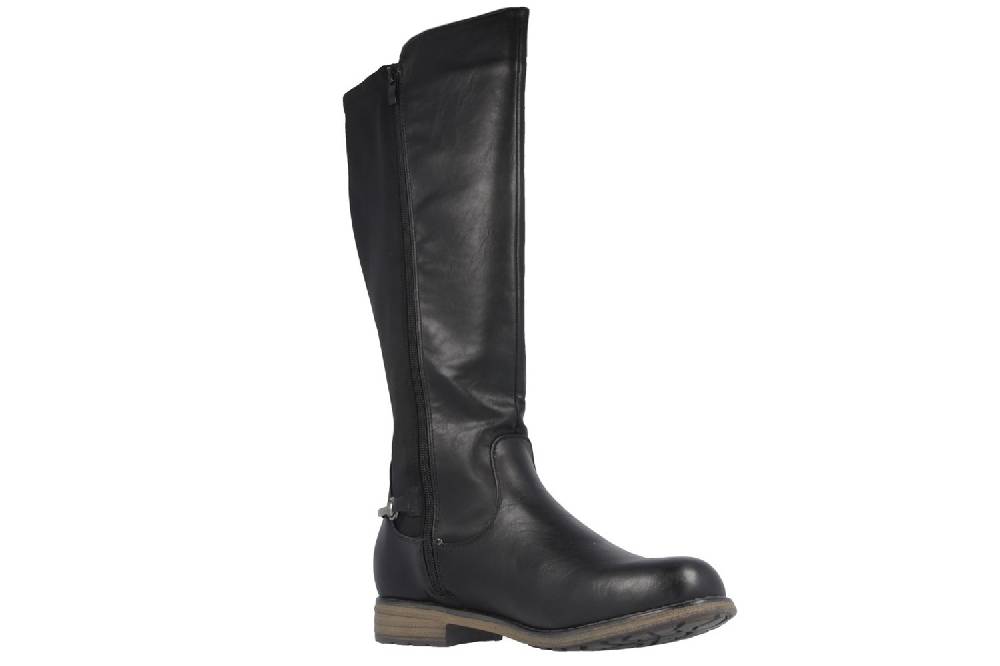 Fitters Footwear Stiefel in Übergrößen Schwarz 2.823951 Black große Damenschuhe Kauf eins, bekomm eins gratis