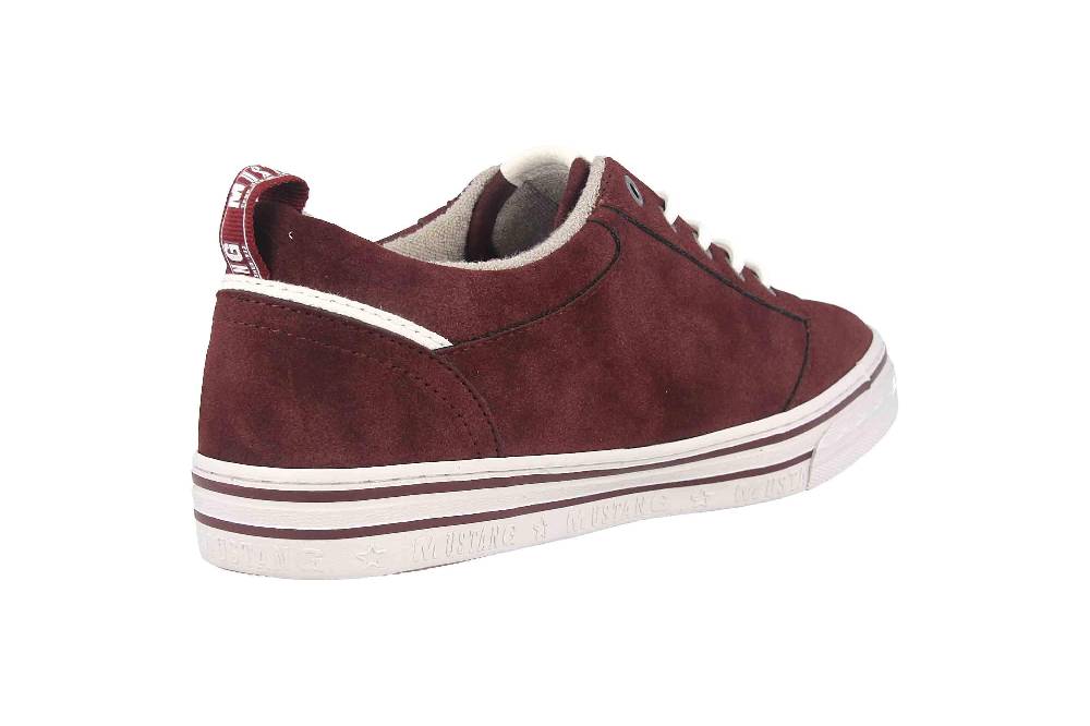 Mustang Shoes Sneaker in Übergrößen Bordeaux 1354-312-55 große Damenschuhe Letzte 3 Tage