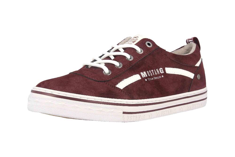 Mustang Shoes Sneaker in Übergrößen Bordeaux 1354-312-55 große Damenschuhe Letzte 3 Tage