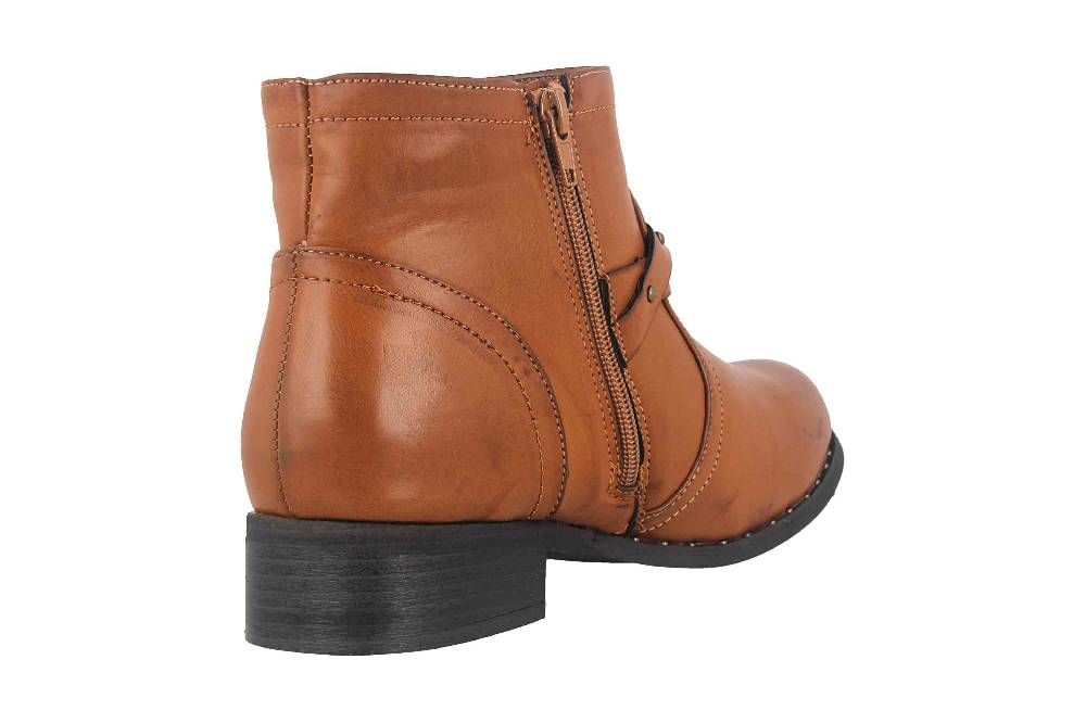 Fitters Footwear Shannon Stiefeletten in Übergrößen Braun 2.239201 Brandy große Damenschuhe Sonderangebot der Fabrik
