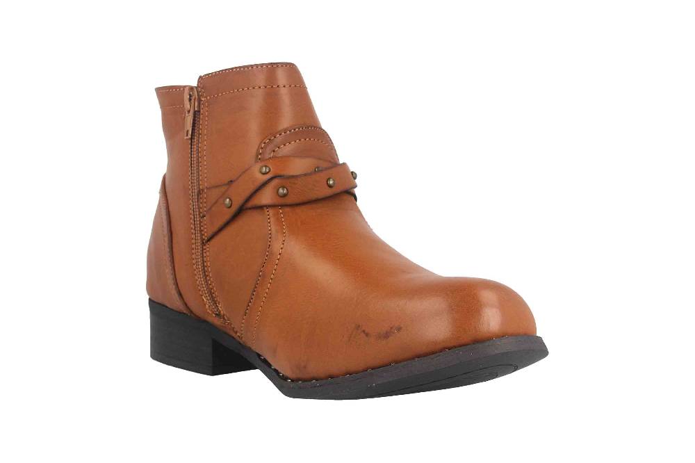 Fitters Footwear Shannon Stiefeletten in Übergrößen Braun 2.239201 Brandy große Damenschuhe Sonderangebot der Fabrik