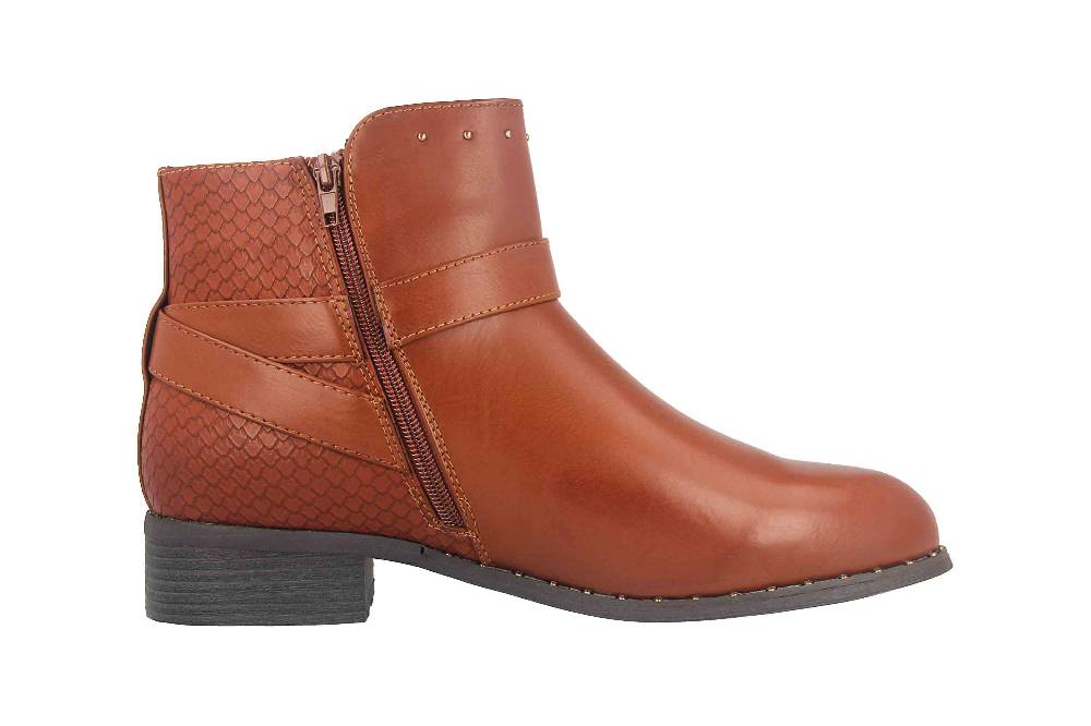 Fitters Footwear Alma Stiefeletten in Übergrößen Braun 2.239210 Brandy große Damenschuhe Vierteljährliche Förderung