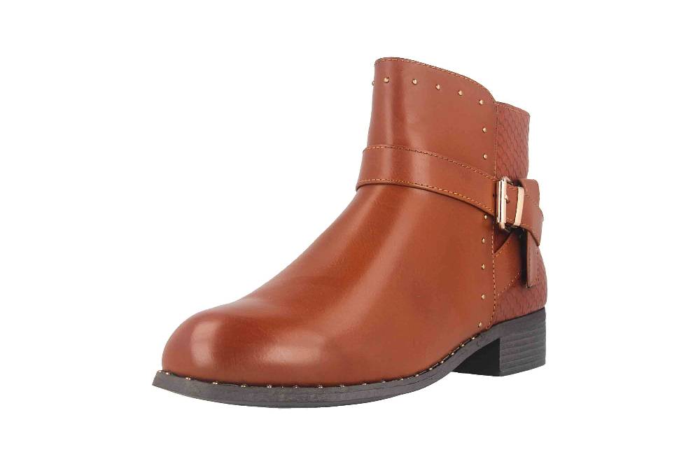 Fitters Footwear Alma Stiefeletten in Übergrößen Braun 2.239210 Brandy große Damenschuhe Vierteljährliche Förderung