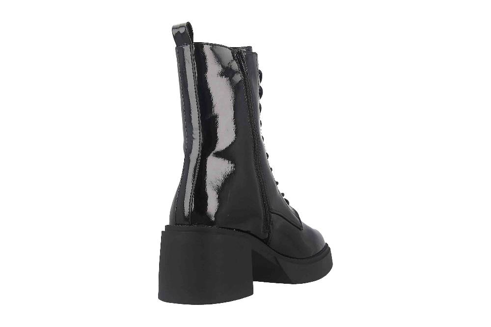 Fitters Footwear Tiana Stiefeletten in Übergrößen Schwarz 2TT0300201 Black Patent große Damenschuhe Super Rabatt