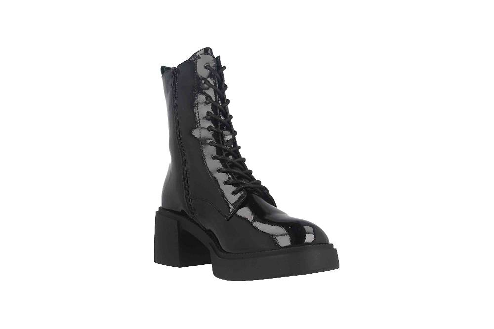 Fitters Footwear Tiana Stiefeletten in Übergrößen Schwarz 2TT0300201 Black Patent große Damenschuhe Super Rabatt