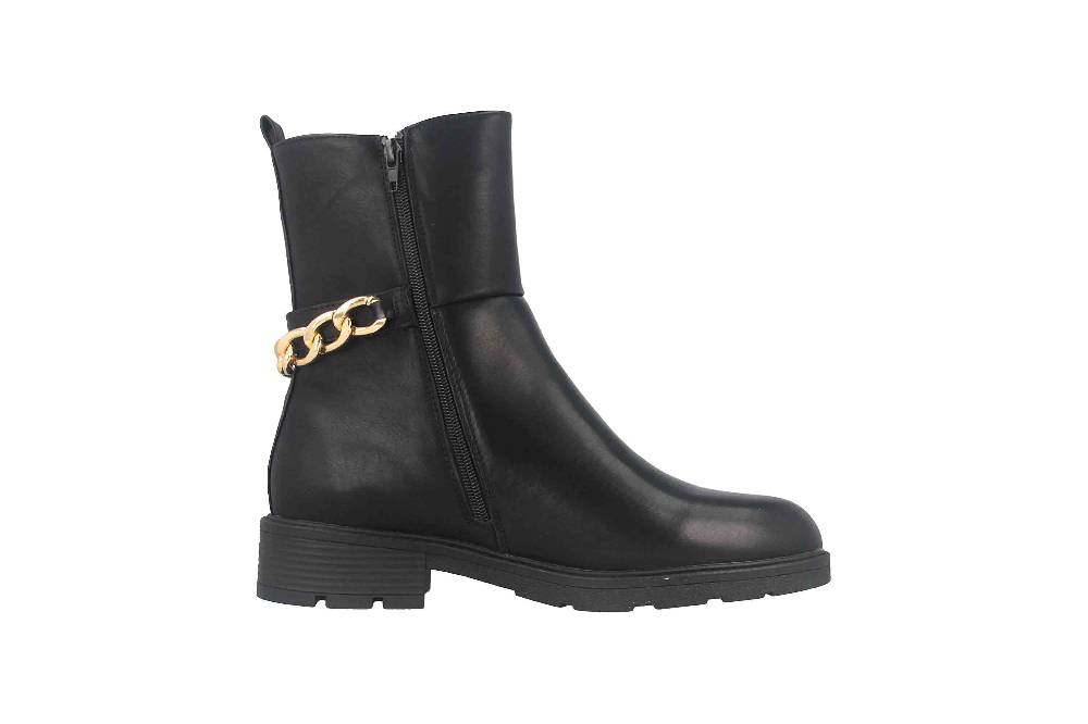 Fitters Footwear Rabea Stiefeletten in Übergrößen Schwarz 2AA0381301 Black große Damenschuhe Riesige Rabatte