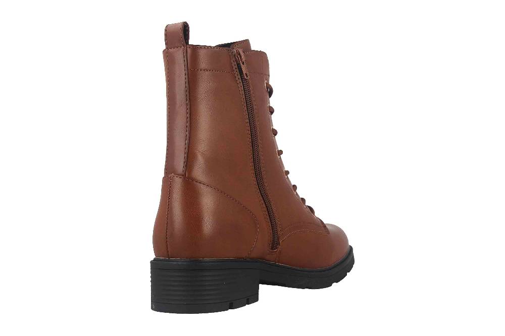 Fitters Footwear Angela Stiefeletten in Übergrößen Braun 2AA0380202 Cognac große Damenschuhe 50% Rabatt mit kostenlosem Versand