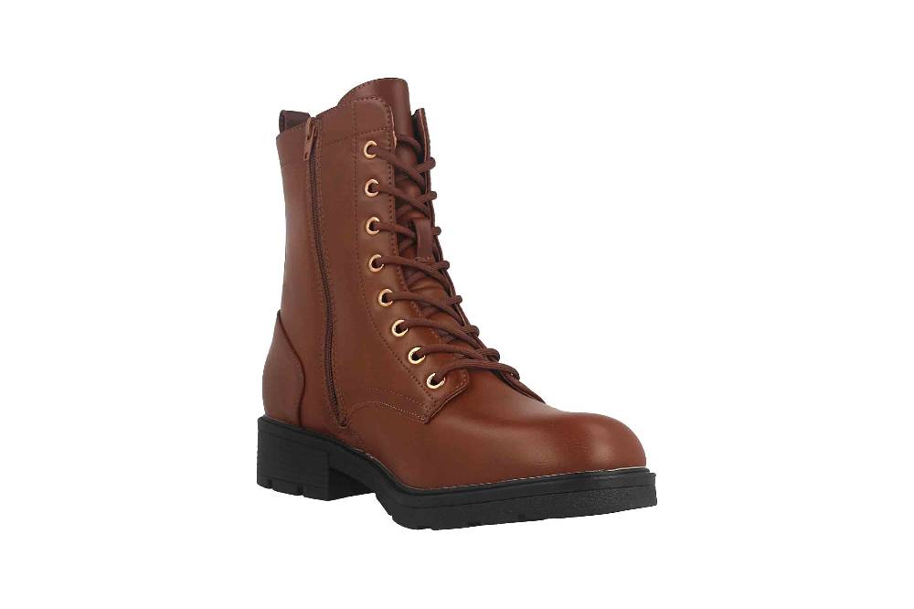 Fitters Footwear Angela Stiefeletten in Übergrößen Braun 2AA0380202 Cognac große Damenschuhe 50% Rabatt mit kostenlosem Versand