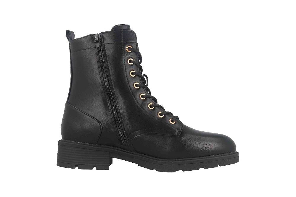 Fitters Footwear Angela Stiefeletten in Übergrößen Schwarz 2AA0380202 Black große Damenschuhe Clearance-Verkauf