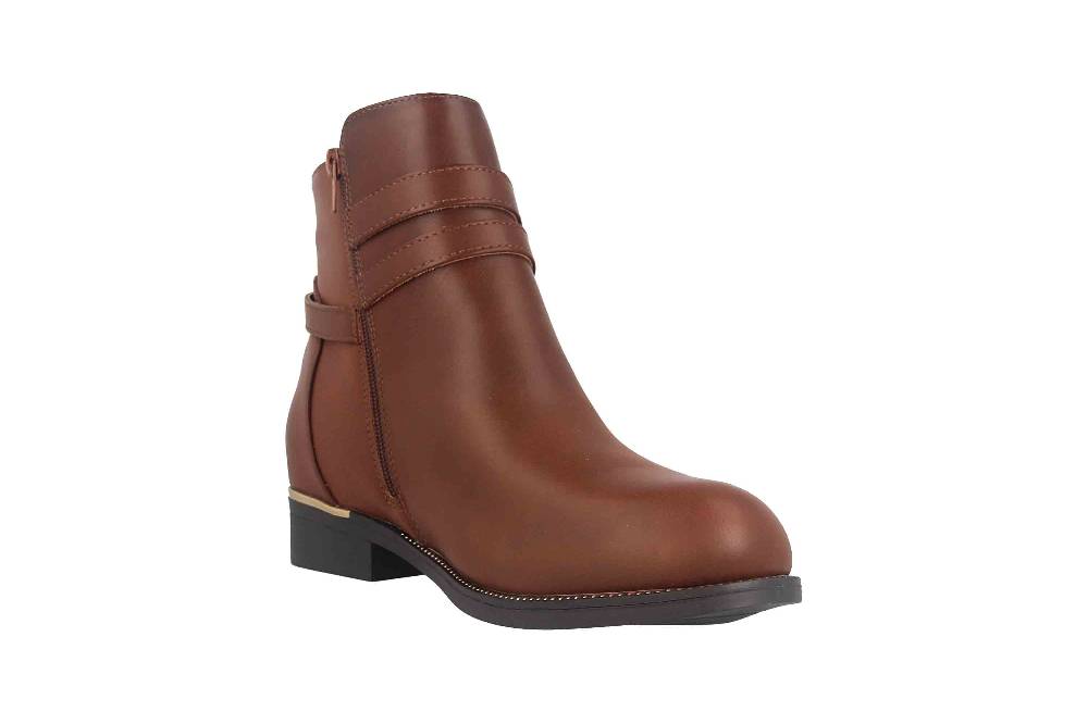 Fitters Footwear Sina Stiefeletten in Übergrößen Braun 2AA0211306 Cognac große Damenschuhe Fabrikladen