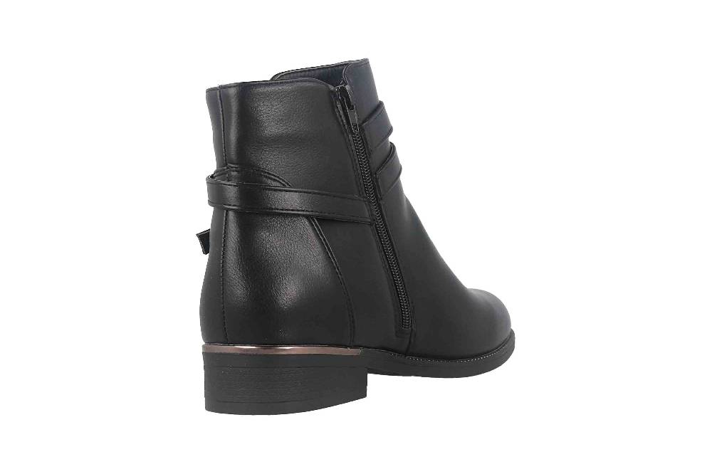 Fitters Footwear Sina Stiefeletten in Übergrößen Schwarz 2AA0211306 Black große Damenschuhe Begrenzt auf 3 Tage