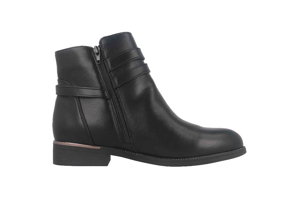 Fitters Footwear Sina Stiefeletten in Übergrößen Schwarz 2AA0211306 Black große Damenschuhe Begrenzt auf 3 Tage