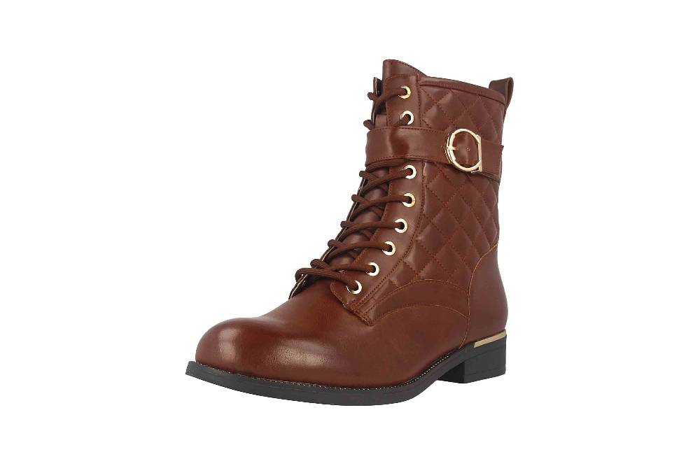 Fitters Footwear Kata Stiefeletten in Übergrößen Braun 2AA0210203 Cognac große Damenschuhe Speichern exportieren