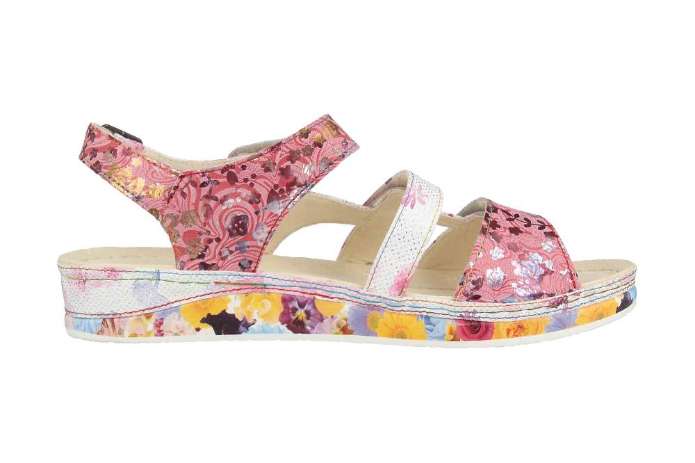 Laura Vita Sandalen in Übergrößen Mehrfarbig BRCUELO 06 Cerise große Damenschuhe Rabatte dieses Monats