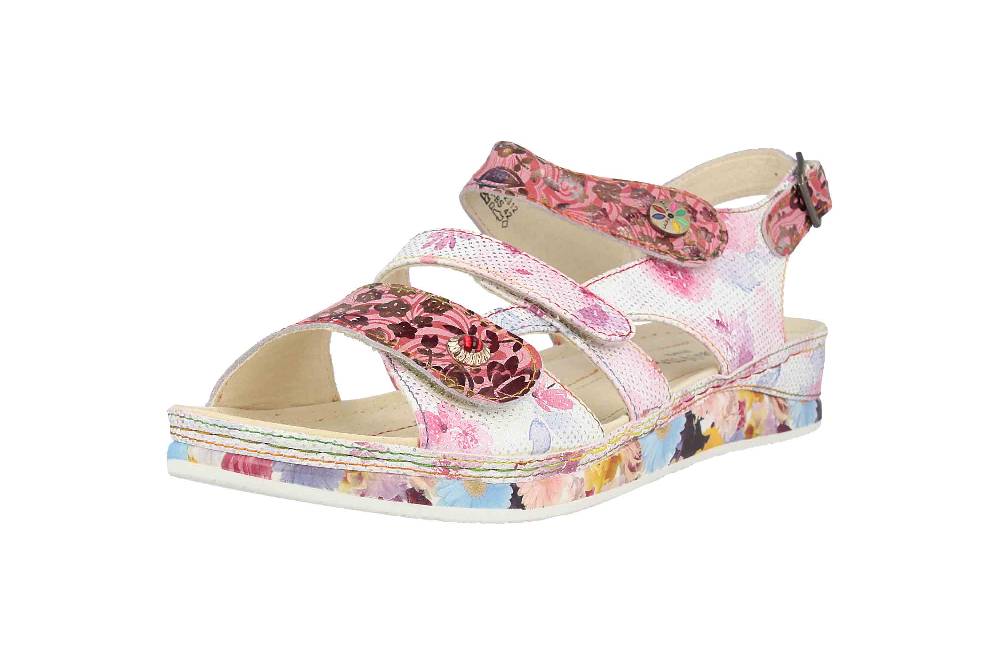 Laura Vita Sandalen in Übergrößen Mehrfarbig BRCUELO 06 Cerise große Damenschuhe Rabatte dieses Monats