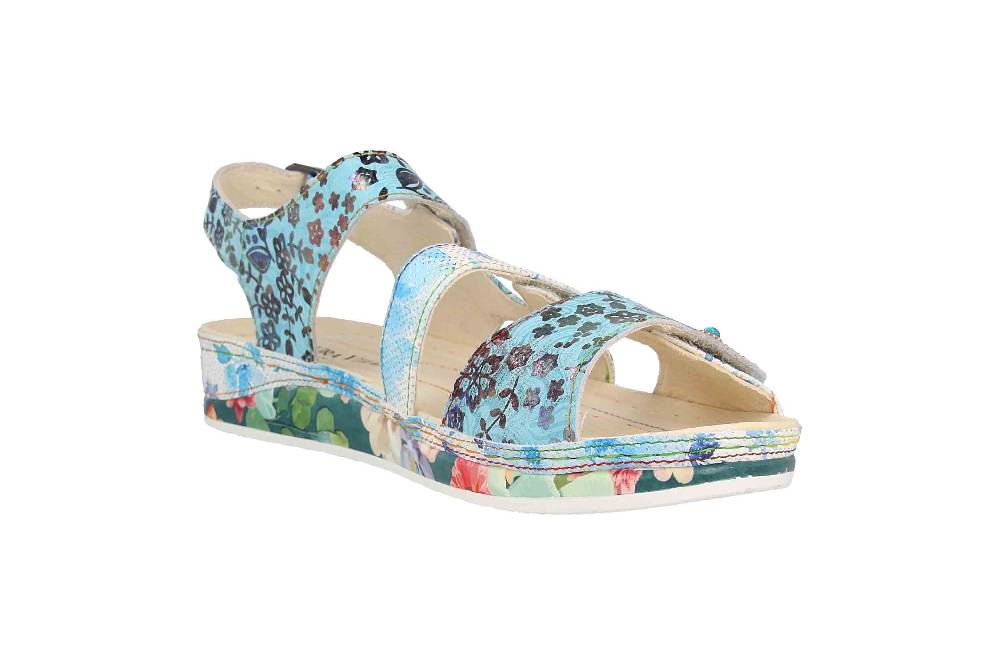 Laura Vita Sandalen in Übergrößen Mehrfarbig BRCUELO 06 Indigo große Damenschuhe 2025