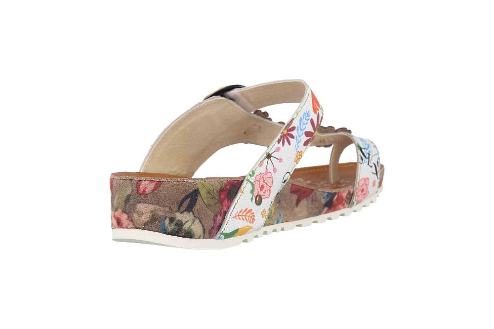 Laura Vita Pantoletten in Übergrößen Mehrfarbig BRCYANO 88 Blanc große Damenschuhe Angebote