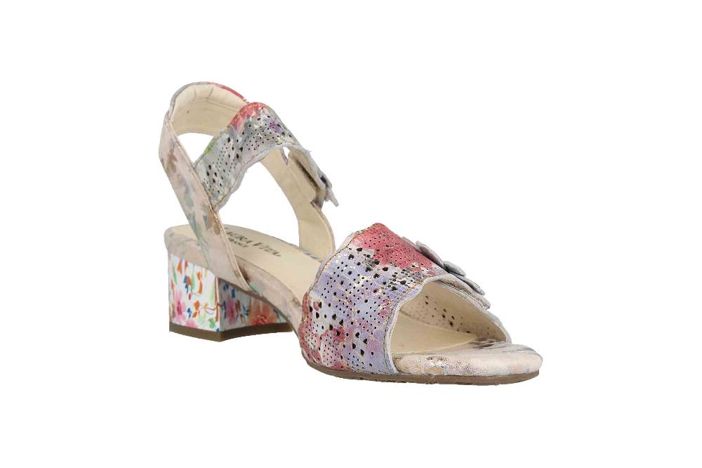 Laura Vita Sandaletten in Übergrößen Mehrfarbig HUCBIO 05 Gris große Damenschuhe Fabrikverkauf