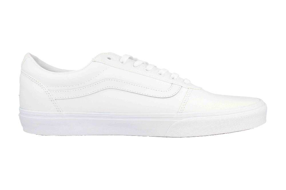 VANS MN Ward CANVAS (Canvas) white/white Sneaker in Übergrößen Weiß VN0A38DM7HN1 große Herrenschuhe Sonderangebot