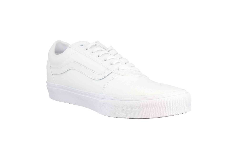 VANS MN Ward CANVAS (Canvas) white/white Sneaker in Übergrößen Weiß VN0A38DM7HN1 große Herrenschuhe Sonderangebot