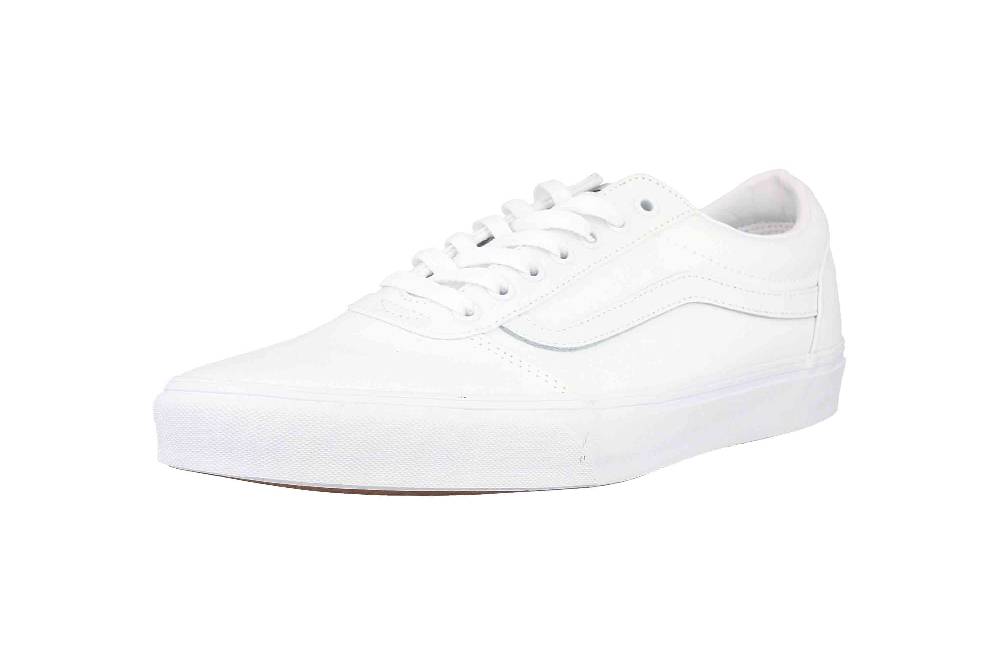 VANS MN Ward CANVAS (Canvas) white/white Sneaker in Übergrößen Weiß VN0A38DM7HN1 große Herrenschuhe Sonderangebot