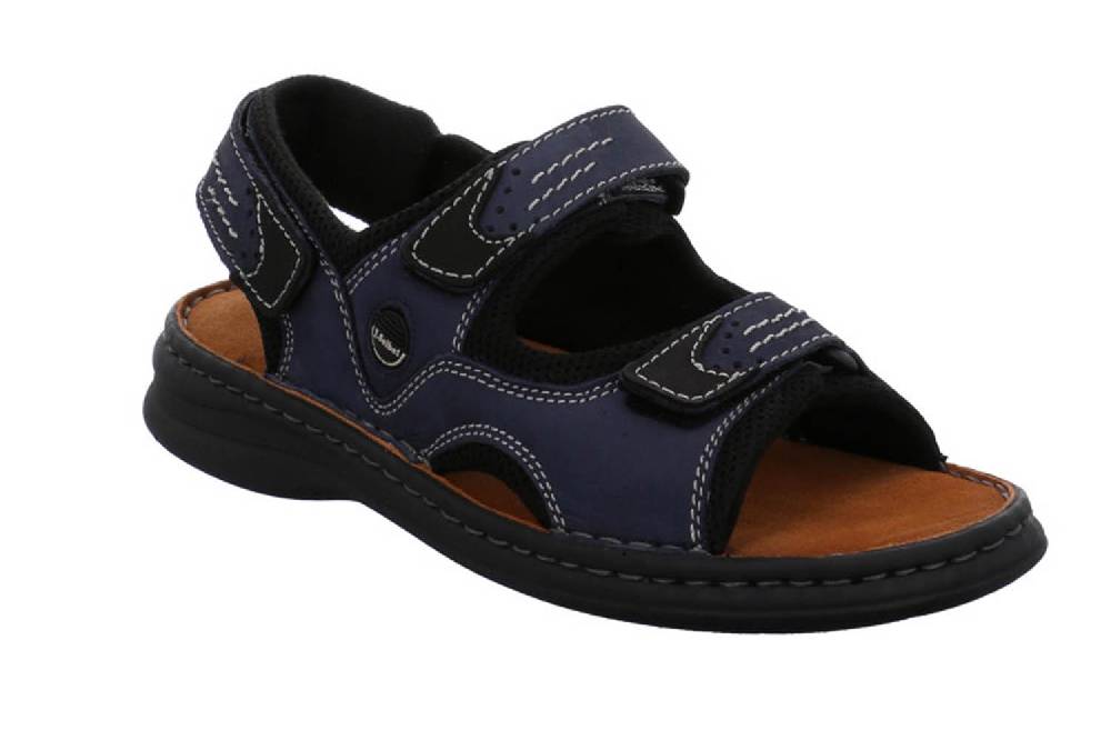 Josef Seibel Sandalen in Übergrößen Blau 10236 11 582 große Herrenschuhe zollfrei