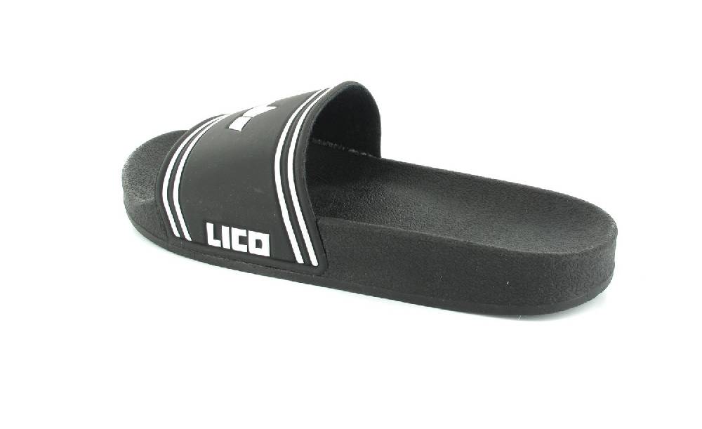 Lico Badesandalen in Übergrößen Schwarz 430009 / 430011 große Herrenschuhe 2025