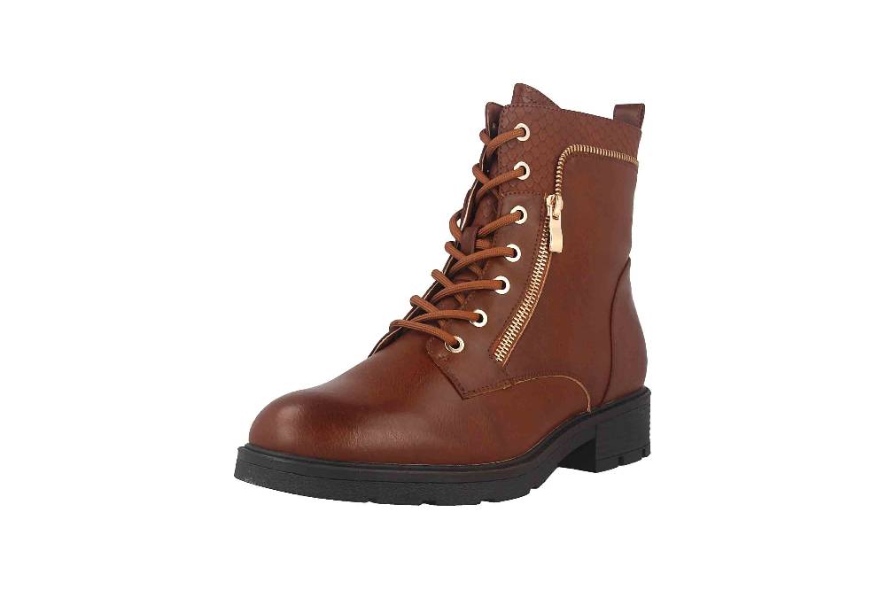 Fitters Footwear Stiefeletten in Übergrößen Braun 2237233 Perunscha Brandy große Damenschuhe Kauf eins, bekomm eins gratis