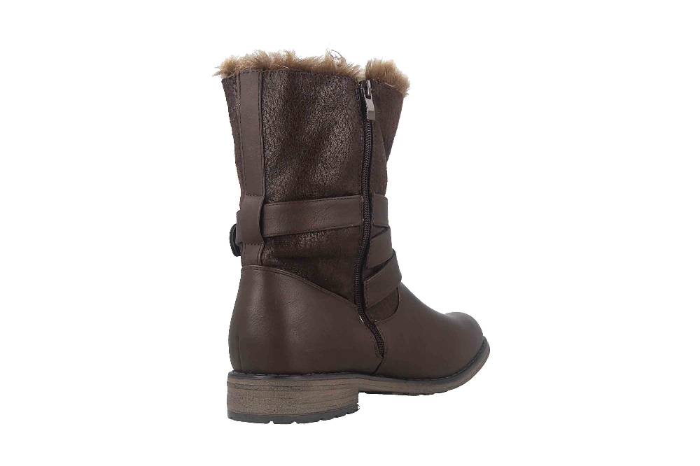 Fitters Footwear Kata Stiefeletten in Übergrößen Braun 2AA0210203 Cognac große Damenschuhe Kostenlose Rückgabe