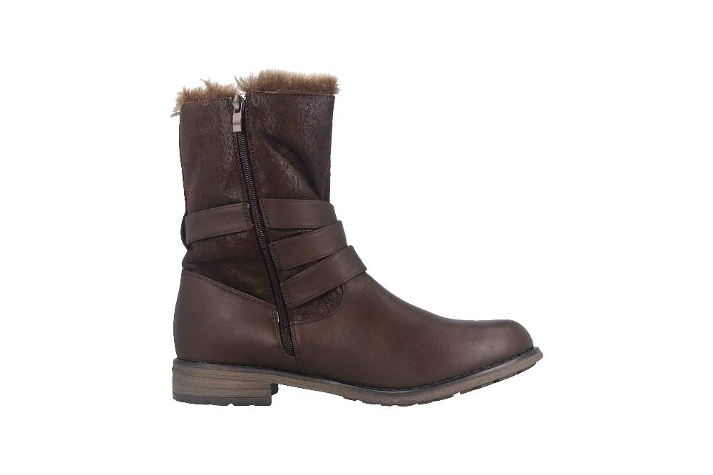 Fitters Footwear Kata Stiefeletten in Übergrößen Braun 2AA0210203 Cognac große Damenschuhe Kostenlose Rückgabe
