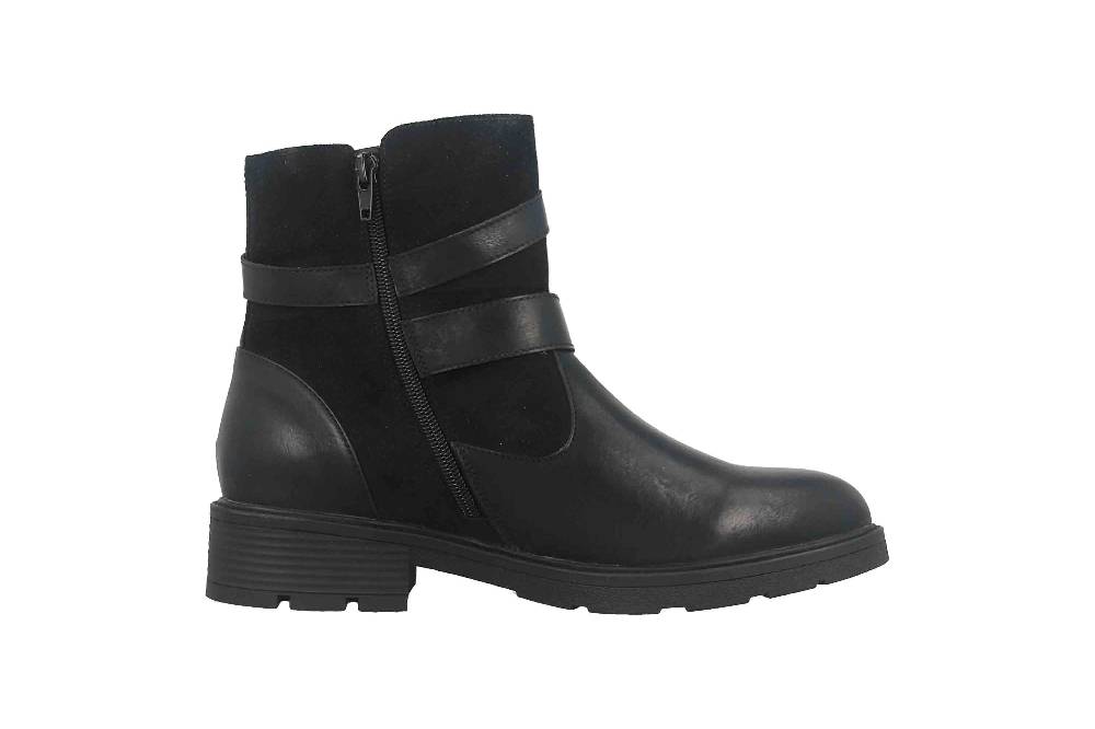 Fitters Footwear Stiefeletten in Übergrößen Schwarz 2237218 Laia Black große Damenschuhe Neueste Stile