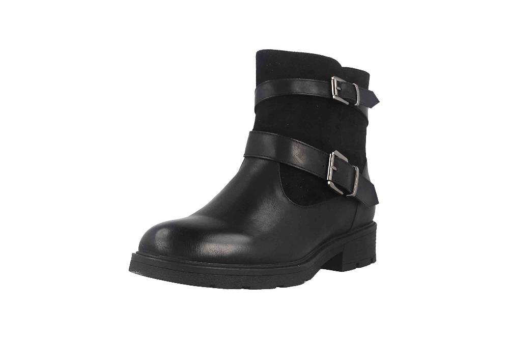 Fitters Footwear Stiefeletten in Übergrößen Schwarz 2237218 Laia Black große Damenschuhe Neueste Stile