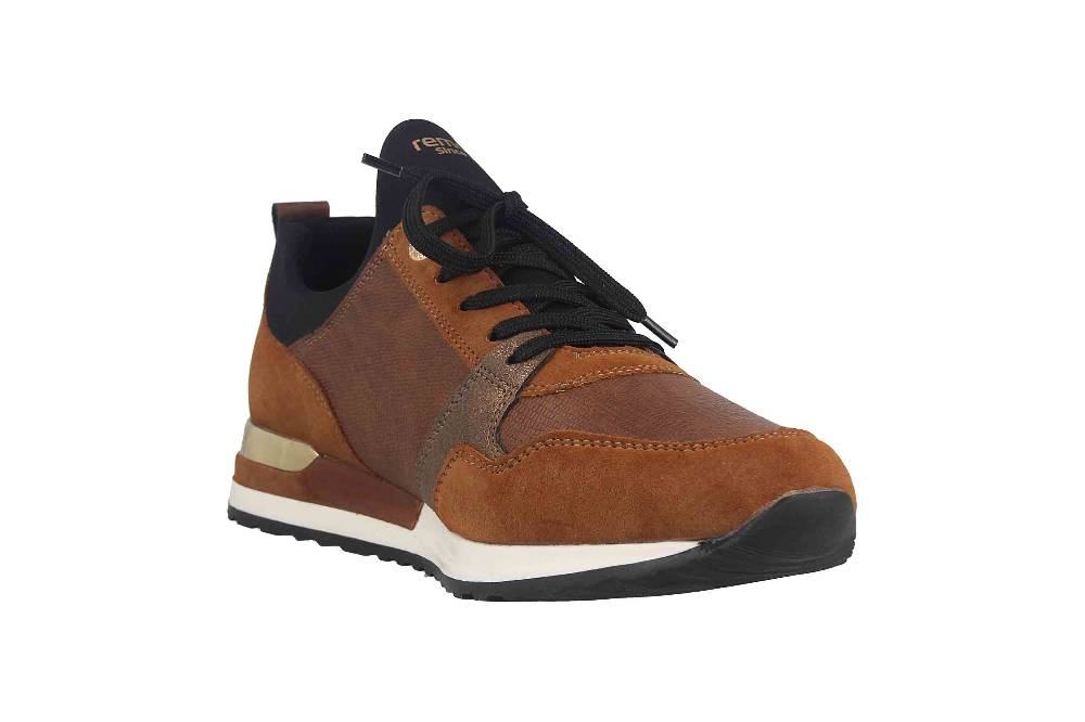 Remonte Sneaker in Übergrößen Braun R2549-24 große Damenschuhe Bis zu 50% Rabatt