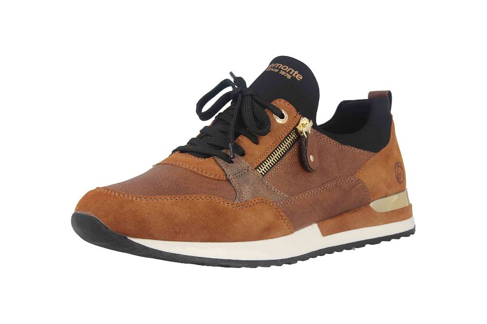 Remonte Sneaker in Übergrößen Braun R2549-24 große Damenschuhe Bis zu 50% Rabatt