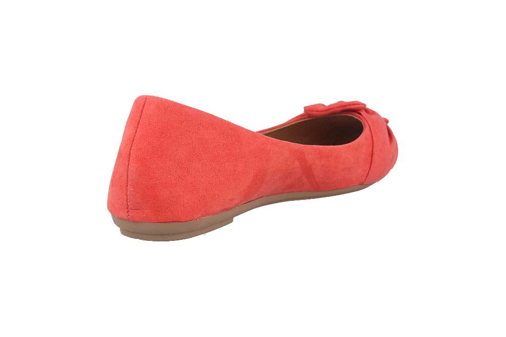 Fitters Footwear Maike Ballerinas in Übergrößen Rot 2.589641 Coral große Damenschuhe Outlet