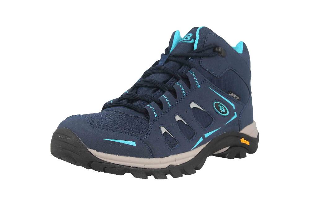 Brütting Mount Frakes High Trekkingschuhe in Übergrößen Blau 221260 große Damenschuhe Auslauf