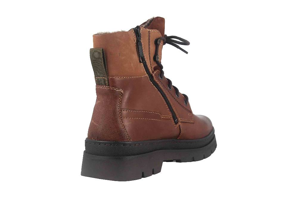 Fretz Men Zoran Boots in Übergrößen Braun 2413.8471-82 große Herrenschuhe Fabrikverkauf