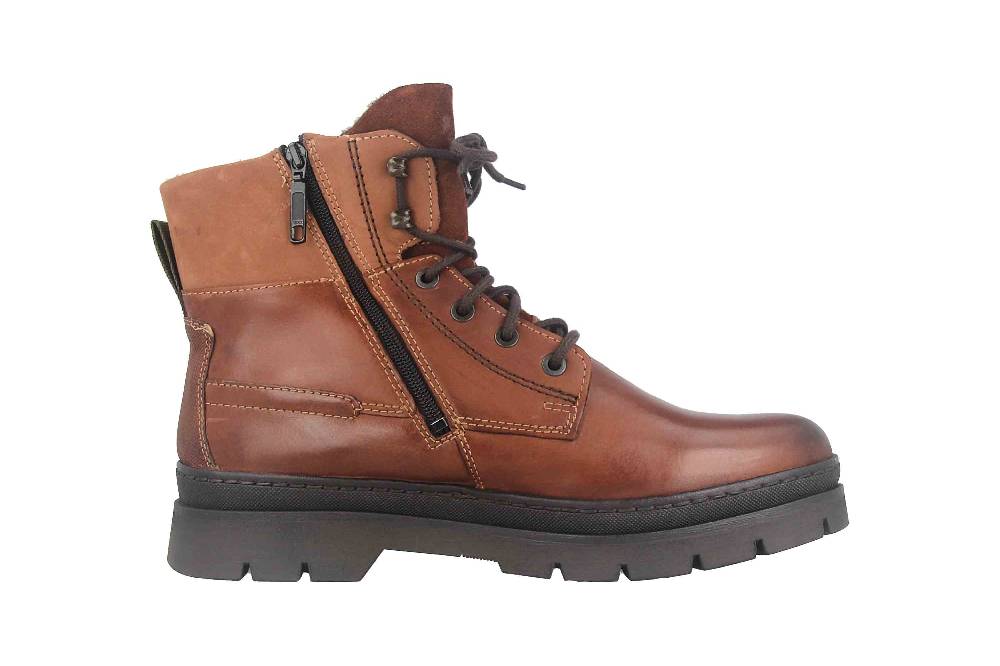 Fretz Men Zoran Boots in Übergrößen Braun 2413.8471-82 große Herrenschuhe Fabrikverkauf