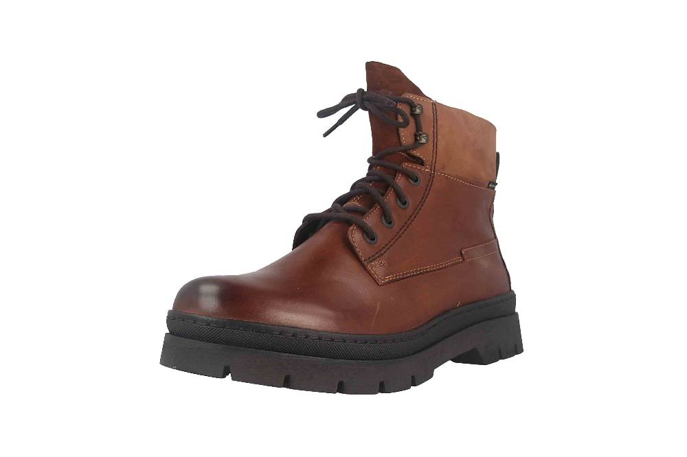 Fretz Men Zoran Boots in Übergrößen Braun 2413.8471-82 große Herrenschuhe Fabrikverkauf