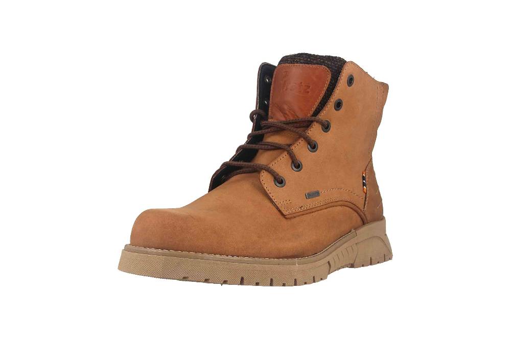 Fretz Men Cooper Boots in Übergrößen Braun 1334.1416-89 große Herrenschuhe Meist gekauft