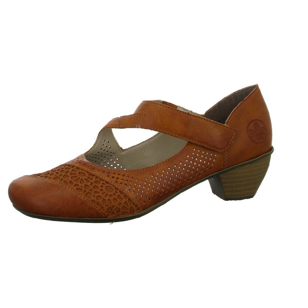 Rieker Pumps mit Riemen (diverse Absätze) Super Sparpreis