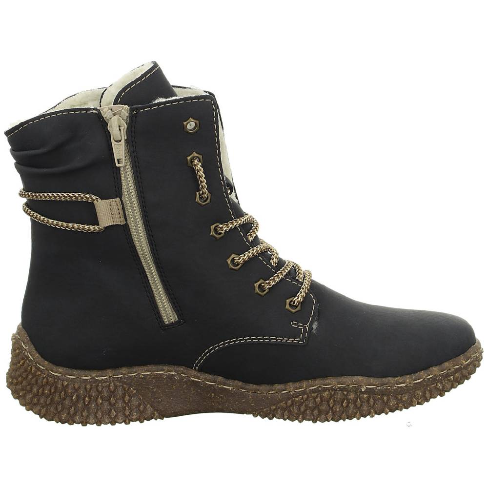 Rieker Schnürstiefelette Warmfutter bis 35mm Absatz (casual) Vierteljährliche Förderung