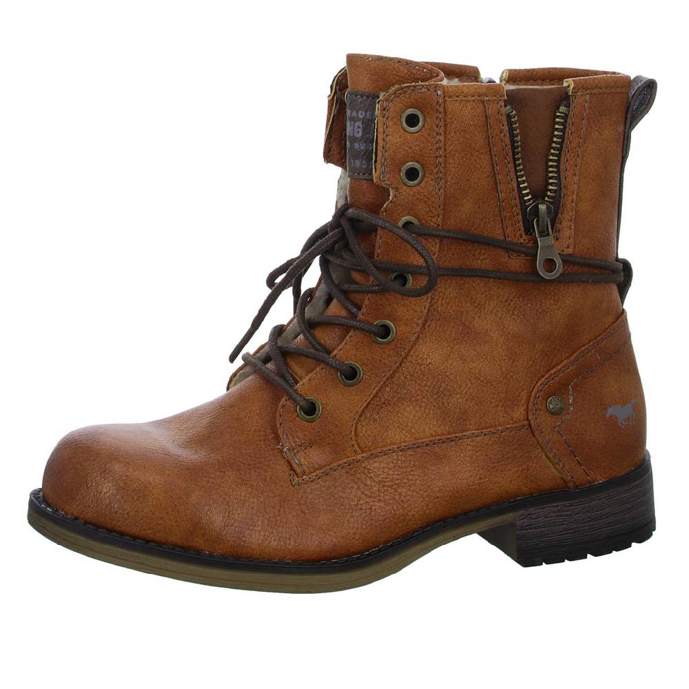 MUSTANG Schnürstiefelette Warmfutter bis 35mm Absatz (casual) zollfrei