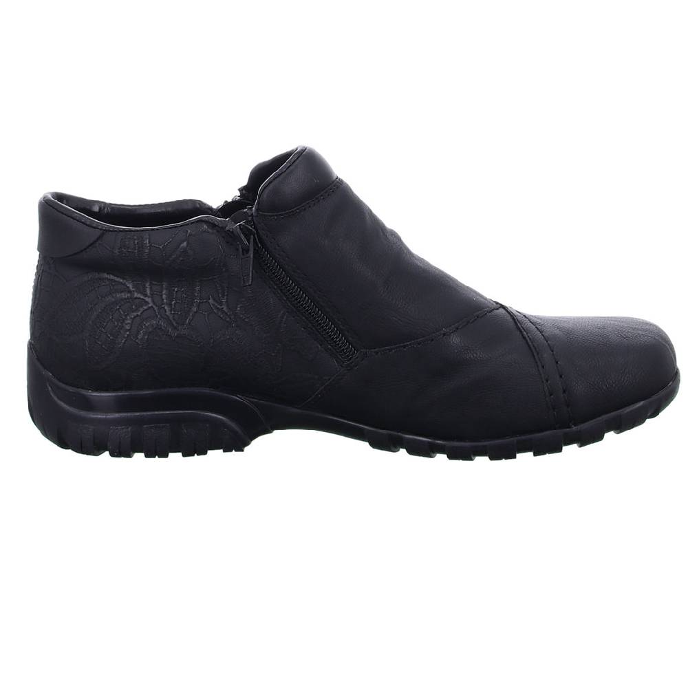 Rieker Schlupf-/Reißverschlußstiefelette Warmfutter bis 35mm Absatz (casual) 50% Rabatt für begrenzte Zeit