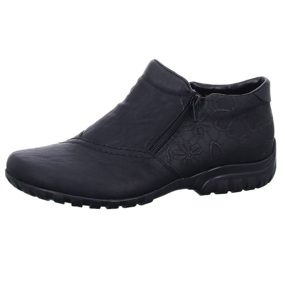 Rieker Schlupf-/Reißverschlußstiefelette Warmfutter bis 35mm Absatz (casual) 50% Rabatt für begrenzte Zeit