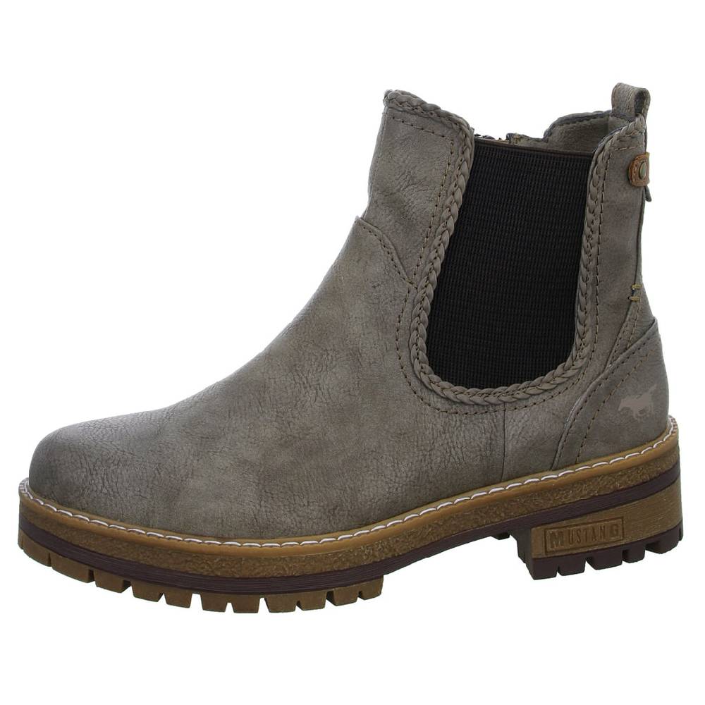 MUSTANG Schlupf-/Reißverschlußstiefelette Warmfutter bis 35mm Absatz (casual) im Angebot