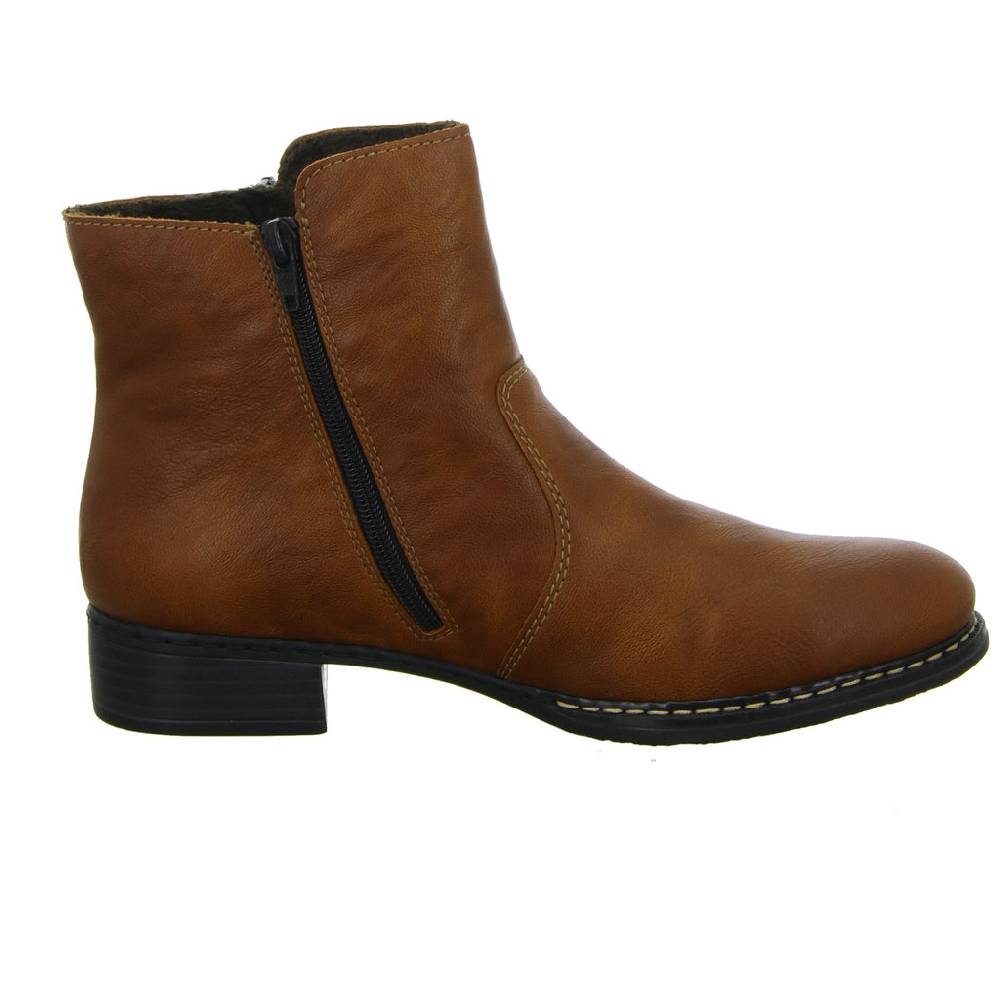 Rieker Schlupf-/Reißverschlußstiefelette Warmfutter bis 35mm Absatz (casual) Fabrik Onlineshop