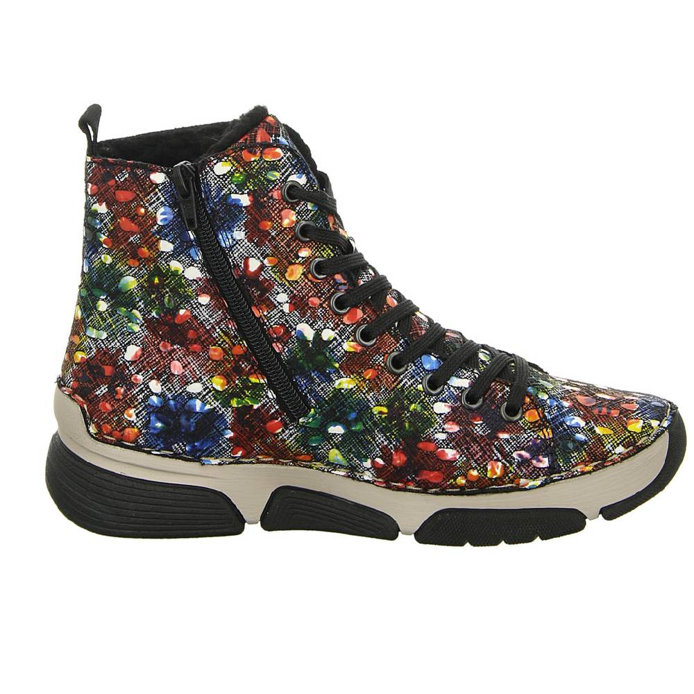Rieker Schnürstiefelette Warmfutter bis 35mm Absatz (casual) Rabatt