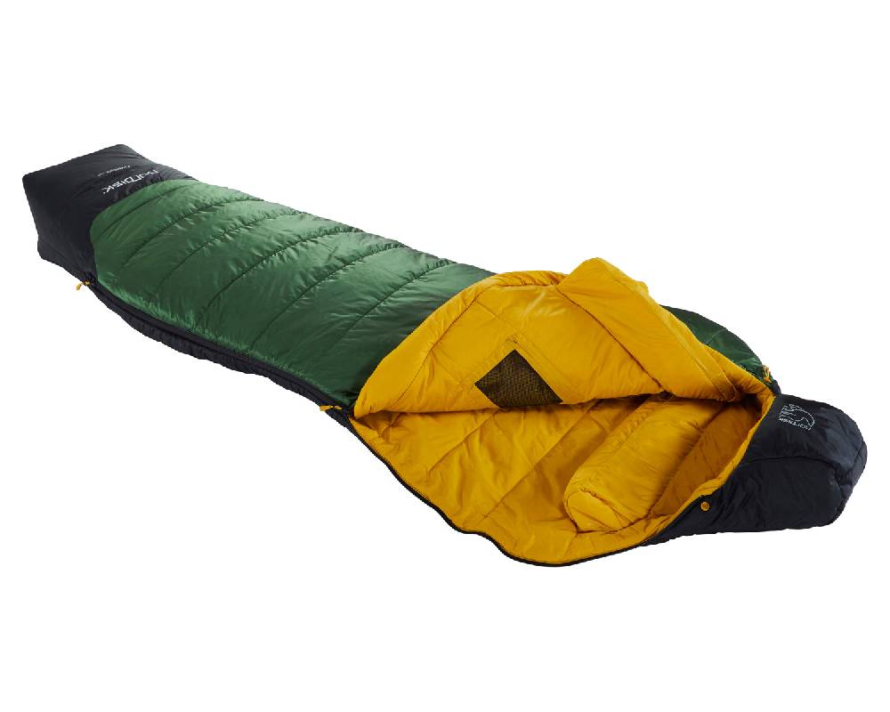 Nordisk Gormsson -2° Curve sleeping bag Artichoke Green/Mustard Yellow/Black Begrenzte Freigabe